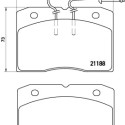 Set di 4 pastiglie freno BREMBO P A6 009