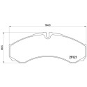Set di 4 pastiglie freno BREMBO P A6 017
