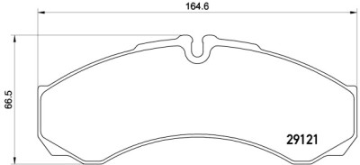 Set di 4 pastiglie freno BREMBO P A6 017