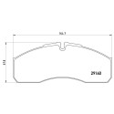 Set di 4 pastiglie freno BREMBO P A6 022