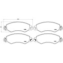 Set di 4 pastiglie freno BREMBO P B1 002