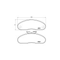 Set di 4 pastiglie freno BREMBO P B7 001