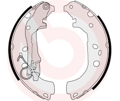 Kit ganasce freno BREMBO S 23 518