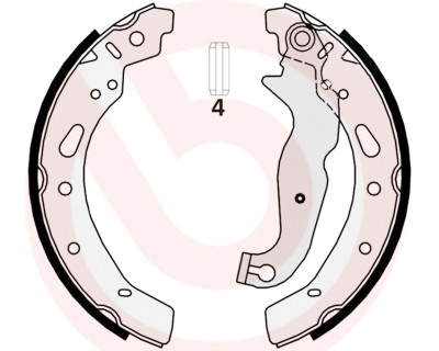 Kit ganasce freno BREMBO S 24 540