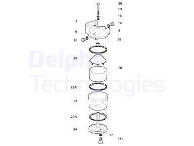 Filtro carburante DELPHI 5836B120