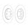 Set di 2 dischi freno JURID 561555JC