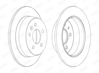 Set di 2 dischi freno JURID 562065JC