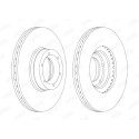 Set di 2 dischi freno JURID 562105JC