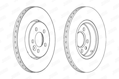 Set di 2 dischi freno JURID 562165JC