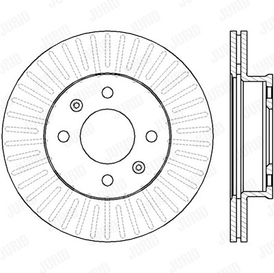 Set di 2 dischi freno JURID 562425JC