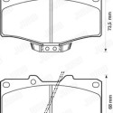 Set di 4 pastiglie dei freni JURID 572140J