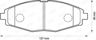 Set di 4 pastiglie dei freni