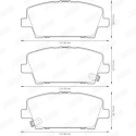 Set di 4 pastiglie dei freni