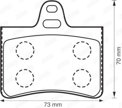 Set di 4 pastiglie dei freni