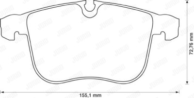 Set di 4 pastiglie dei freni