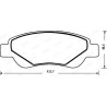 Set di 4 pastiglie dei freni JURID 573135J