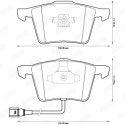 Set di 4 pastiglie dei freni