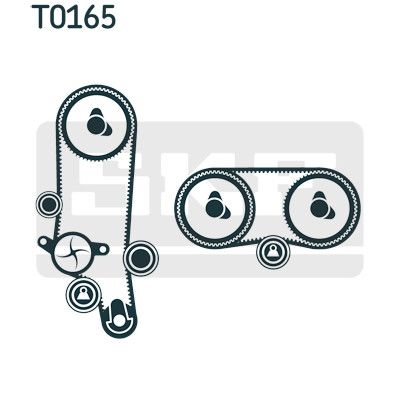 Kit pompa acqua + cinghia distribuzione SKF VKMC 01121-1