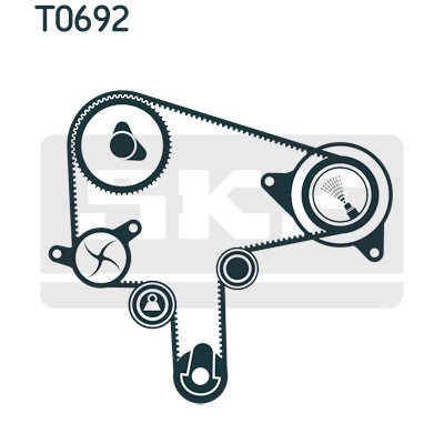 Kit pompa acqua + cinghia distribuzione SKF VKMC 94920-1
