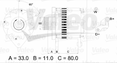 Alternatore VALEO 437382
