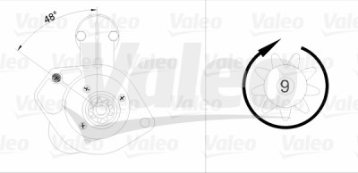 Motorino di avviamento VALEO 455886