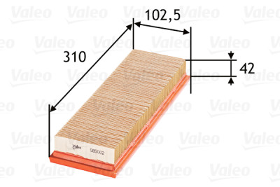Filtro aria VALEO 58.5002