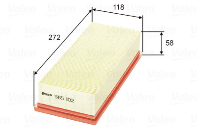 Filtro aria VALEO 5851.02