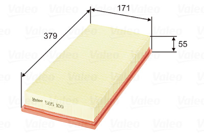 Filtro aria VALEO 585109