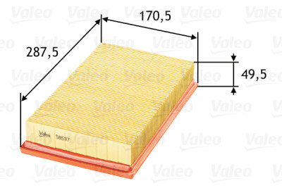 Filtro aria VALEO 585117