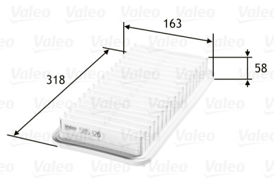 Filtro aria VALEO 585126