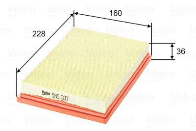 Filtro aria VALEO 585337