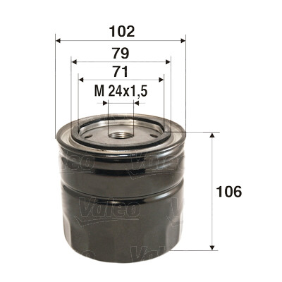 Filtro olio VALEO 58.6025