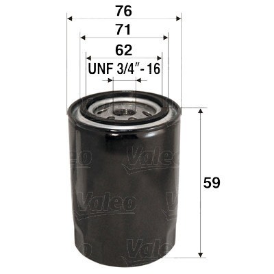 Filtro olio VALEO 58.6065