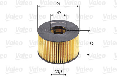 Filtro olio VALEO 586513