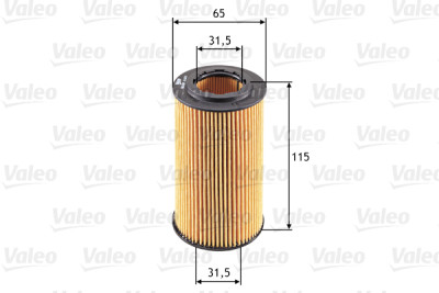 Filtro olio VALEO 586550