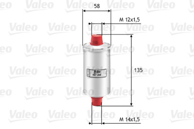 Filtro carburante VALEO 587200