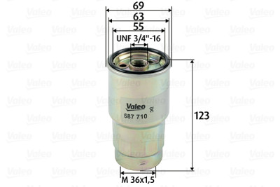 Filtro carburante VALEO 587710