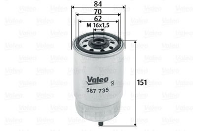 Filtro carburante VALEO 587735