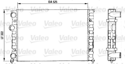 Radiatore, raffreddamento motore VALEO 730504