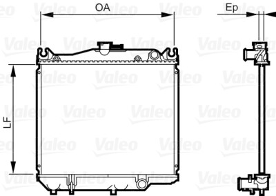 Radiatore, raffreddamento motore VALEO 731692