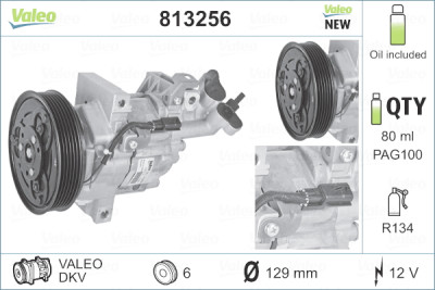 Compressore, Climatizzatore VALEO 813256