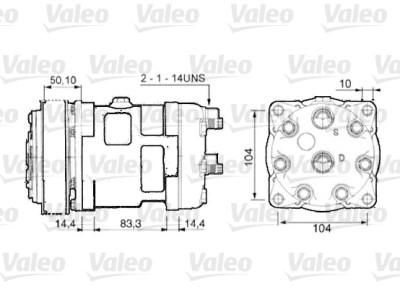 Compressore, Climatizzatore VALEO 815872
