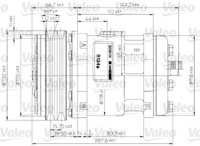 Compressore, Climatizzatore VALEO 815892