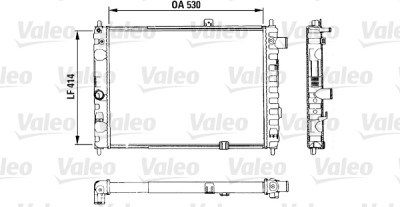 Radiatore, raffreddamento motore VALEO 883853
