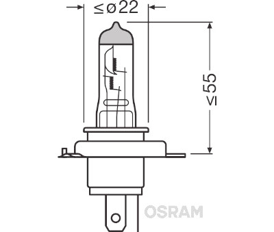 Lampada abbagliante OSRAM 64193