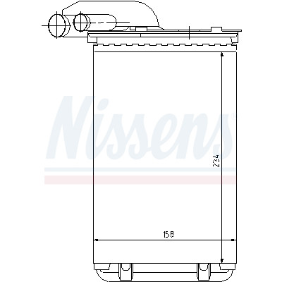 Radiatore riscaldante NISSENS 732/52