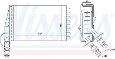 Radiatore riscaldante NISSENS 7.3374