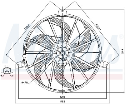 Ventola, Condensatore climatizzatore