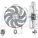 Ventola, Raffreddamento motore NISSENS 85748
