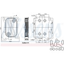 Radiatore olio, olio motore NISSENS 90700